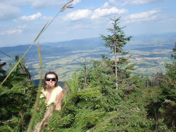Widok ze szczytu &quot;Skrzyczne&quot; w Szczyrku