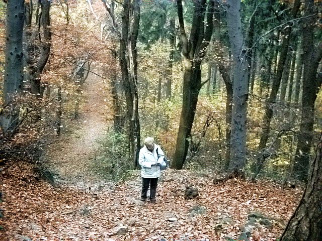 Ares był na samym przodzie, ja w środku, a moja imienniczka trochę się ociągała, ale być może dlatego, że próbowała zadzwonić, a z zasięgiem to mogło być różnie.
