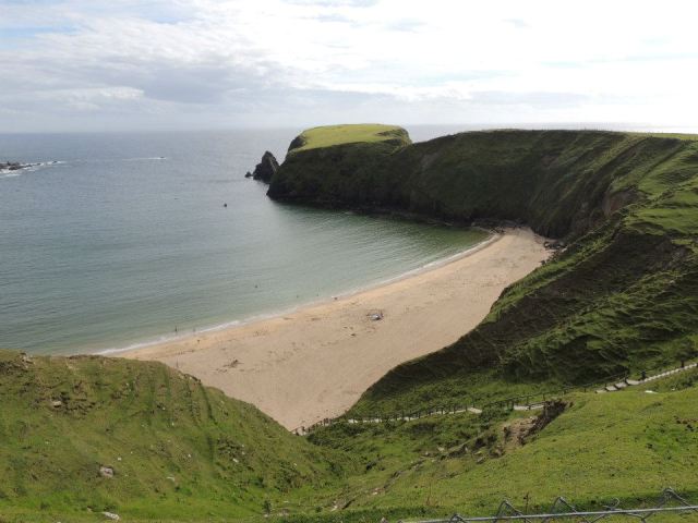 zachód słońca w Strandhill, wiosce surferów niedaleko Sligo