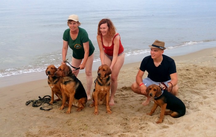 Pozowanie na plaży