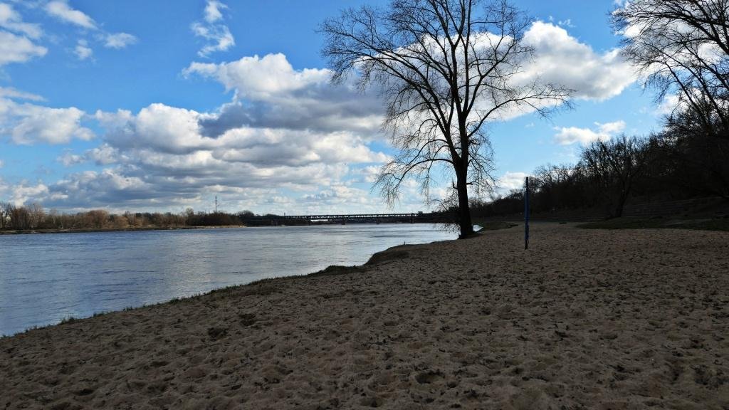 Plaża nad Wisłą.