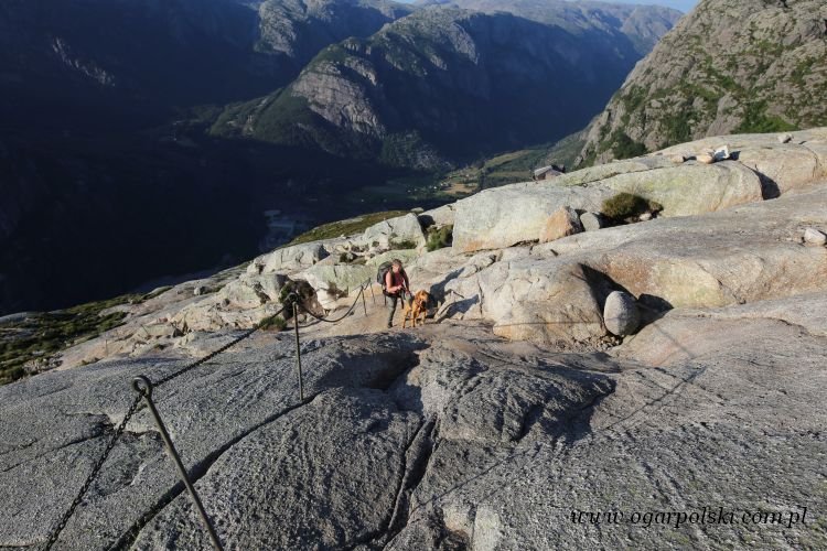 W drodze na Kjerag.
