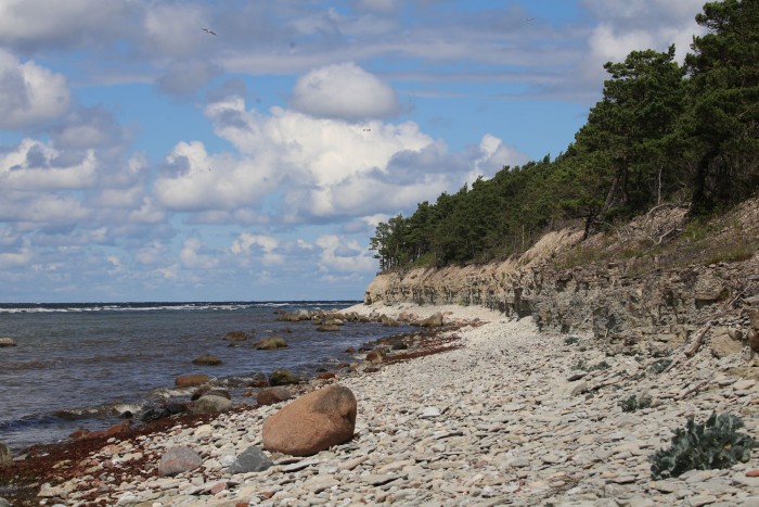 Ta bezludność nawet na kamiennej plaży robi robotę.